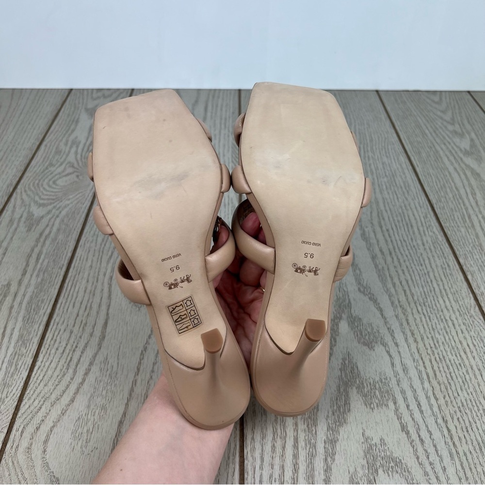 Coach Women's Kellie Leather Signature Dress Sandals 9.5B Beechwood Tan $225 - Picture 9 of 15